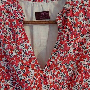 J Crew Liberty Fabric cherry dress